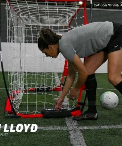 PowerNet Soccer Goal 8x4 Portable Bow Style Net 1 Goal+1 Carrying Bag