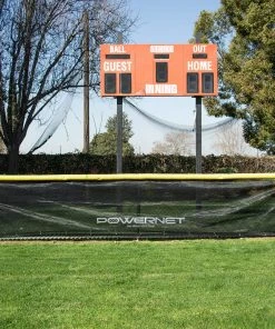 PowerNet Fence Shade Net Cover | Portable Baseball Softball Dugout Sun Screen | 18.75 FT X 7 FT