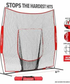 PowerNet HITTING NETS 8x8 Practice Net | 64 SqFt Coverage!