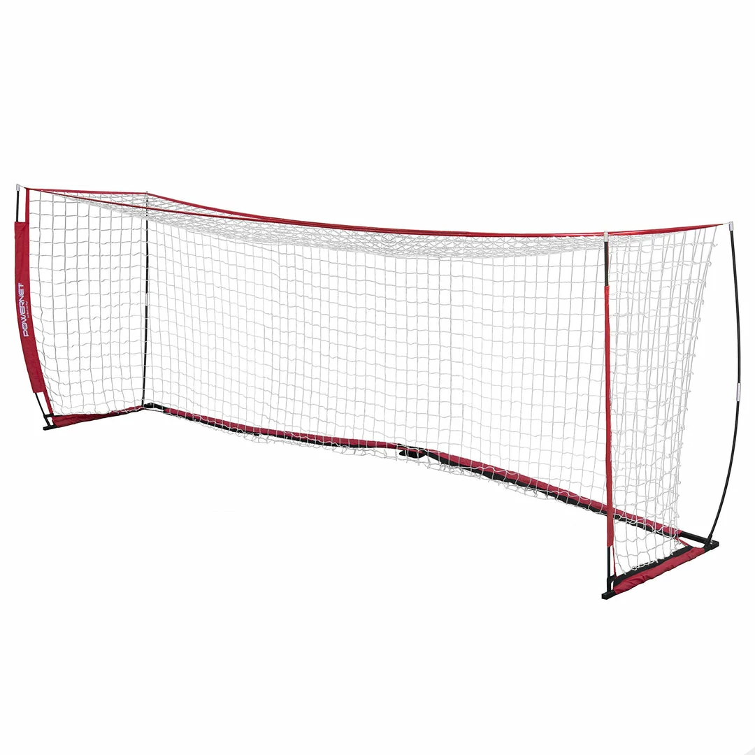 PowerNet Soccer Goal 24x8 Regulation Size With Wheeled Carrying Bag 1 PowerNet Soccer Goal 24x8 Regulation Size With Wheeled Carrying Bag