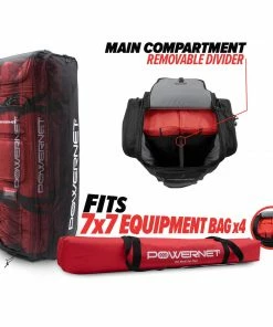 PowerNet BAGS All Gear Transporter | Rolling Baseball Equipment Bag For Coaches All W/Terrain Wheels