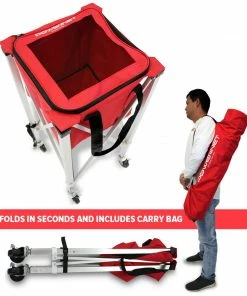 PowerNet Ball Caddies Wheeled Ball Caddy Cart For Baseball Softball And Tennis