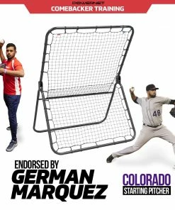 PowerNet Baseball And Softball Adjustable Pitch-Back Rebounder