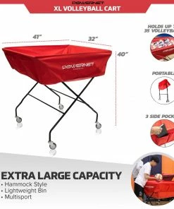 PowerNet Volleyball Cart Wheeled XL
