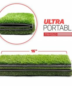 PowerNet Golf Hitting Mat | Artificial Tri-Turf Grass | 25