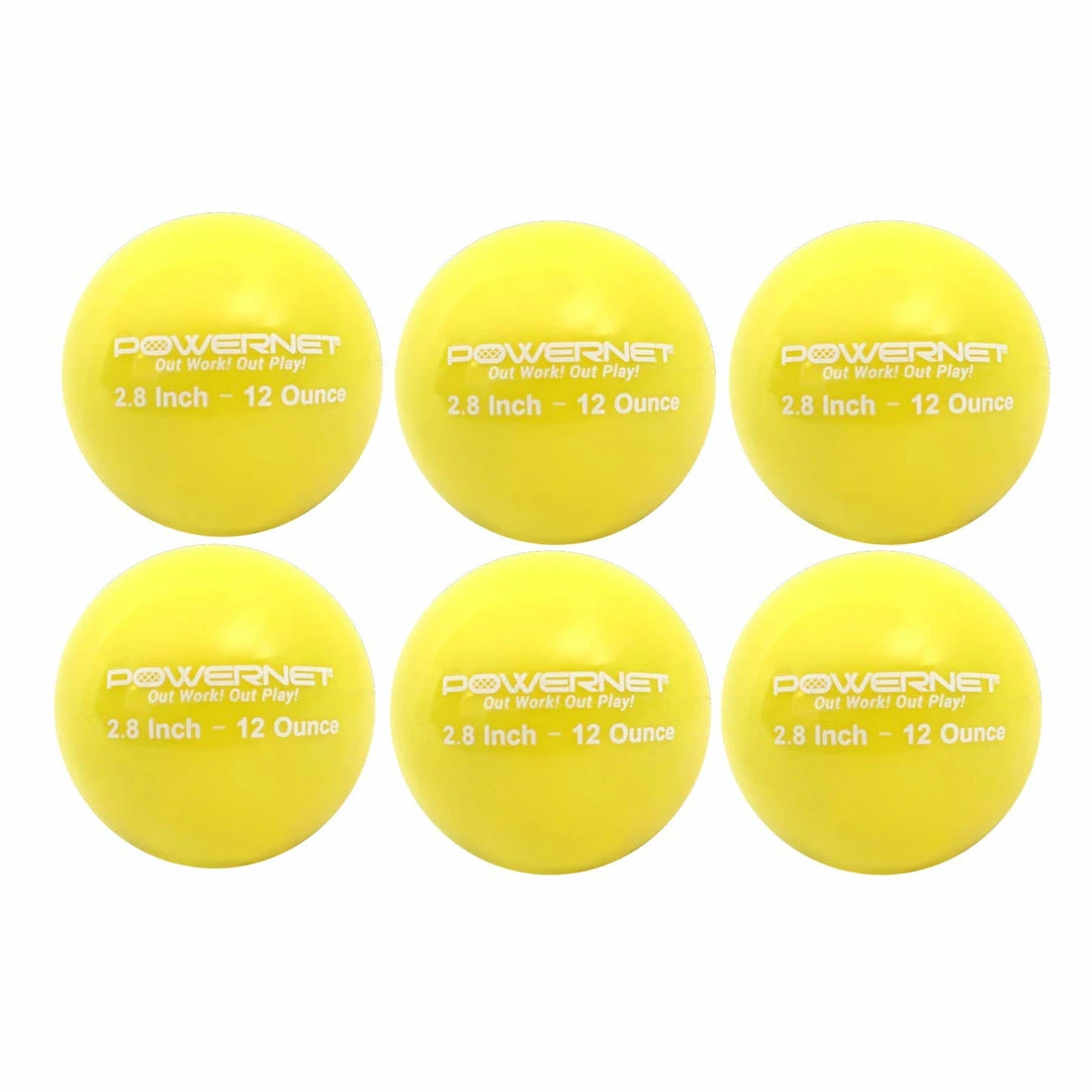 PowerNet WEIGHTED / TRAINING BALLS 2.8" Weighted Training Balls (6 Pack) | 12 To 20 Oz 3 PowerNet WEIGHTED / TRAINING BALLS 2.8" Weighted Training Balls (6 Pack) | 12 To 20 Oz