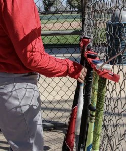 PowerNet Dugout Organization Baseball Softball Bat Fence Rack