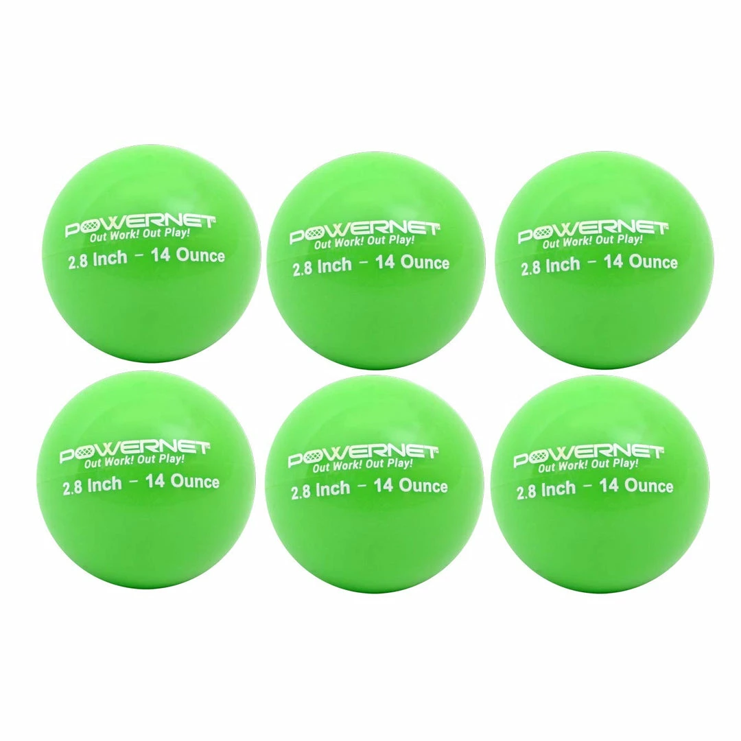 PowerNet WEIGHTED / TRAINING BALLS 2.8" Weighted Training Balls (6 Pack) | 12 To 20 Oz 4 PowerNet WEIGHTED / TRAINING BALLS 2.8" Weighted Training Balls (6 Pack) | 12 To 20 Oz