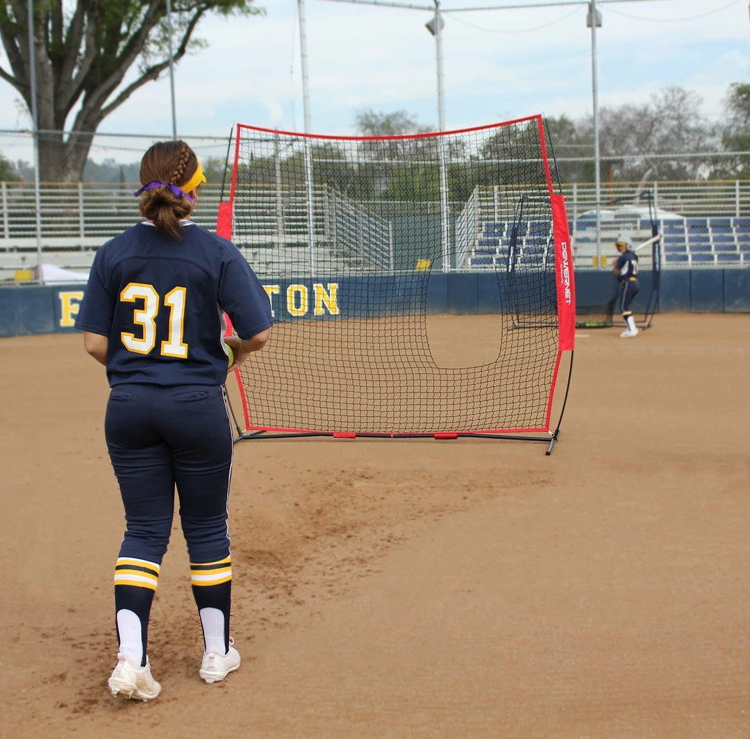 PowerNet 7x7 Ft Pitch-Thru Protection Screen For Softball 49 Sqft Barrier PITCHING PROTECTION SCREENS 4 PowerNet 7x7 Ft Pitch-Thru Protection Screen For Softball 49 Sqft Barrier PITCHING PROTECTION SCREENS