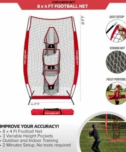 PowerNet Football Passing Net 4x8