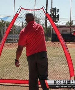 PowerNet A-Frame Baseball Pitching Screen Net PITCHING PROTECTION SCREENS