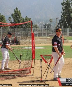 PowerNet HITTING NETS Triple Threat Baseball Training Net 3 Way 7' X 7' Batting For Baseball Softball