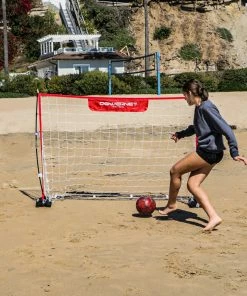 PowerNet 6x4 Ft Soccer Goal | Lightweight Frame Ultra Portable | Included Sandbag