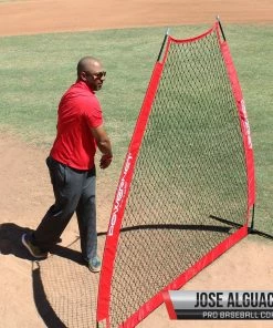 PowerNet A-Frame Baseball Pitching Screen Net PITCHING PROTECTION SCREENS