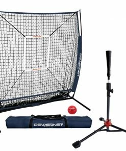 PowerNet 5x5 Practice Net Deluxe Tee Strike Zone Weighted Training Ball Bundle 25 PowerNet 5x5 Practice Net Deluxe Tee Strike Zone Weighted Training Ball Bundle