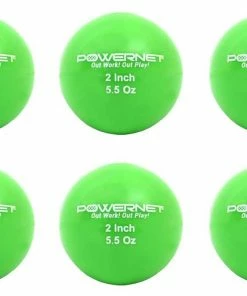 PowerNet Micro 2" Weighted Training Balls 6 Pack You Choose From 4 Weights - 3.5, 5.5, 7.5, 9.5 Oz