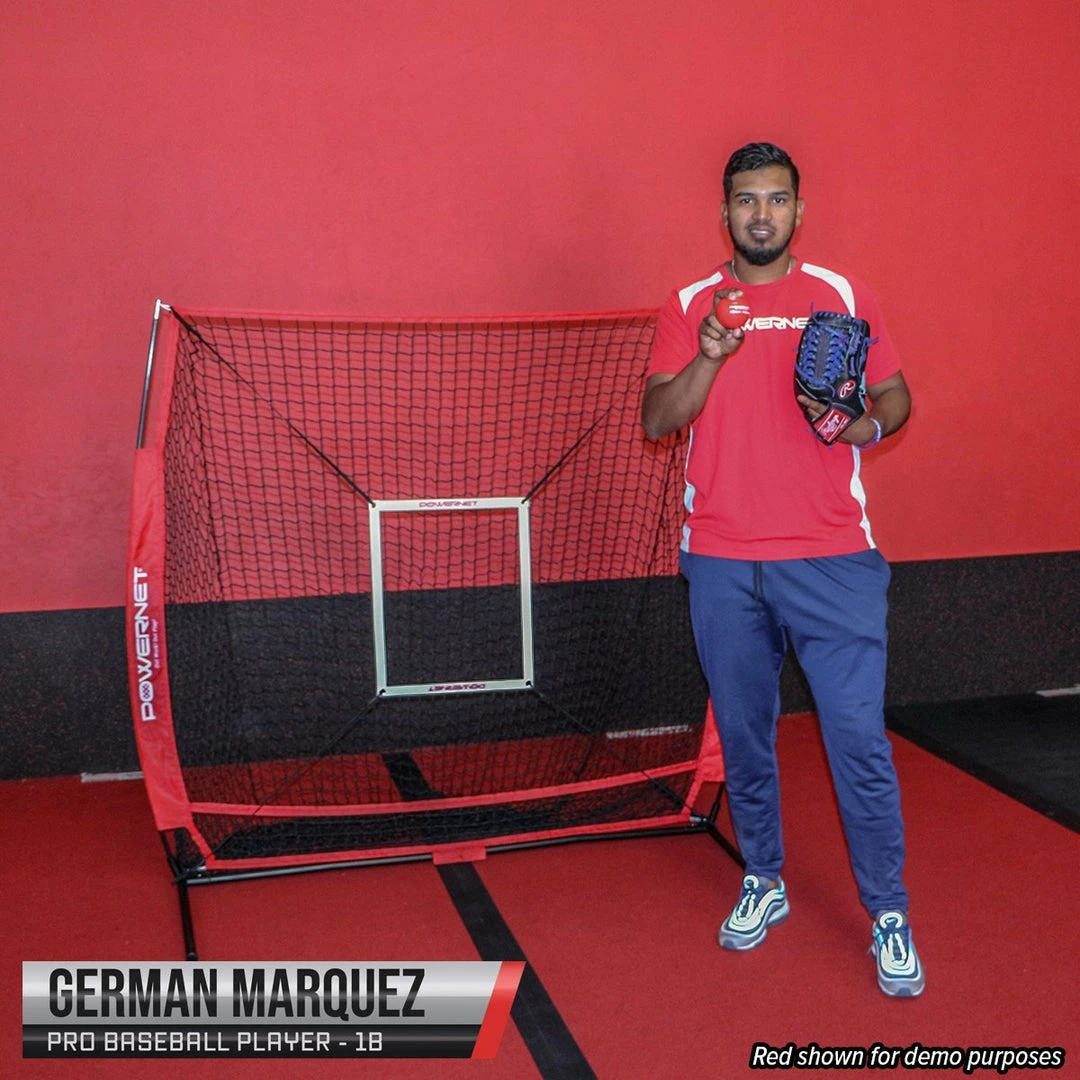 PowerNet 5x5 Practice Net + Strike Zone + Weighted Training Ball Bundle HITTING NETS 16 PowerNet 5x5 Practice Net + Strike Zone + Weighted Training Ball Bundle HITTING NETS