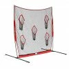 PowerNet Football QB Pass Accuracy Trainer | 8' X 8' Portable Passing Net W/ 5 Target Pockets
