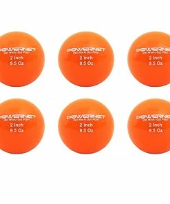 PowerNet Micro 2" Weighted Training Balls 6 Pack You Choose From 4 Weights - 3.5, 5.5, 7.5, 9.5 Oz