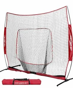 PowerNet HITTING NETS 8x8 XLP PRO Net | One Piece Frame