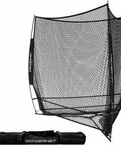 PowerNet HITTING NETS Triple Threat Baseball Training Net 3 Way 7' X 7' Batting For Baseball Softball