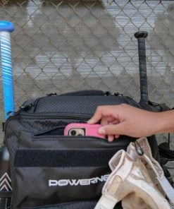 PowerNet BAGS Rolling Baseball Softball Gear Bag | Hidden Backpack Straps