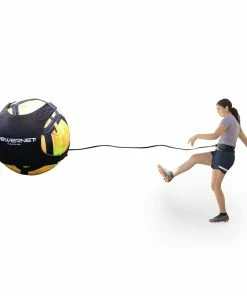 PowerNet Soccer Solo Trainer Fits Size 3, 4 Or 5 Balls Adjustable Waist Attachment