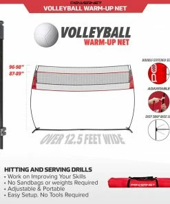 PowerNet Freestanding Volleyball Warm Up Net