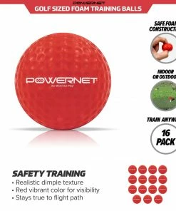 PowerNet 16 Pack Practice Foam Golf Balls