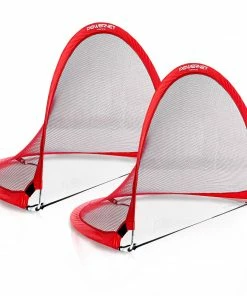 PowerNet Popup Soccer Goals Portable Net 2 Goals + 1 Carrying Bag