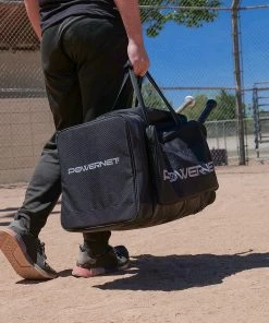 PowerNet Pro Duffle Bag | Baseball Softball Equipment Gear Dual Bat Carrier