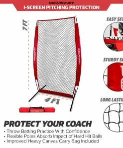 PowerNet PITCHING PROTECTION SCREENS I-Screen Net For Batting Practice
