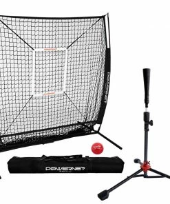 PowerNet 5x5 Practice Net Deluxe Tee Strike Zone Weighted Training Ball Bundle 21 PowerNet 5x5 Practice Net Deluxe Tee Strike Zone Weighted Training Ball Bundle
