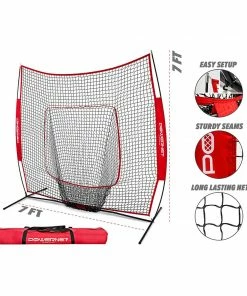 PowerNet The Original 7x7 Baseball Softball Practice Hitting Net