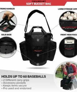 PowerNet Soft Material Ball Bucket Carry Bag