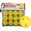 PowerNet Qwik-Flite Practice Golf Balls | Limited Flight Perfect For Backyard Training | 12 Pack