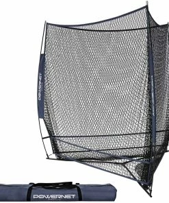 PowerNet HITTING NETS Triple Threat Baseball Training Net 3 Way 7' X 7' Batting For Baseball Softball
