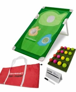 PowerNet Chip Champ Golf Portable Cornhole Game | Fun For Any Age Or Skill Set