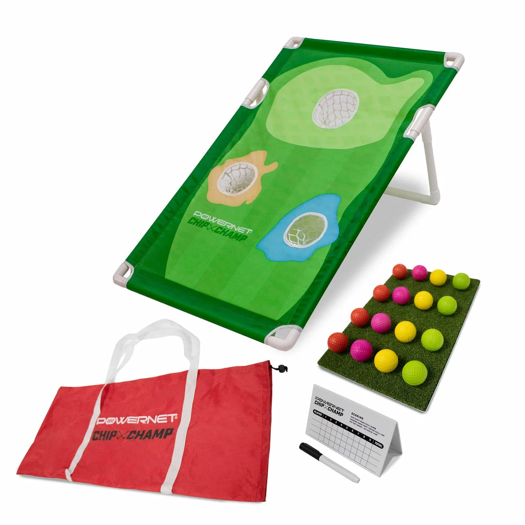 PowerNet Chip Champ Golf Portable Cornhole Game | Fun For Any Age Or Skill Set 1 PowerNet Chip Champ Golf Portable Cornhole Game | Fun For Any Age Or Skill Set