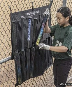 PowerNet Dugout Organization Hanging Bat Caddy | Hangs On Fence And Holds Up To 12 Bats 16 PowerNet Dugout Organization Hanging Bat Caddy | Hangs On Fence And Holds Up To 12 Bats