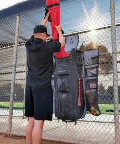 PowerNet BAGS All Gear Transporter | Rolling Baseball Equipment Bag For Coaches All W/Terrain Wheels