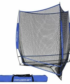 PowerNet HITTING NETS Triple Threat Baseball Training Net 3 Way 7' X 7' Batting For Baseball Softball
