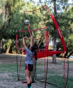 PowerNet Volleyball Practice Net Station 8 Ft Wide By 11 Ft High