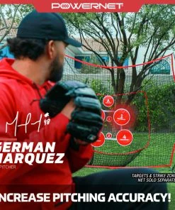 PowerNet Pitch Perfect Targets And Strike Zone Attachment For 7x7 Net Bundle TRAINING AIDS 8 PowerNet Pitch Perfect Targets And Strike Zone Attachment For 7x7 Net Bundle TRAINING AIDS
