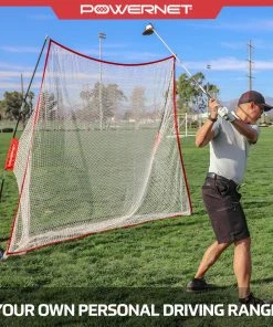 PowerNet Golf Net | Use Real Or Practice Balls Indoor Or Outdoor Use (10' X 7')