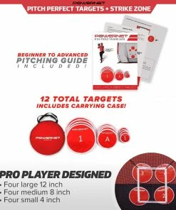 PowerNet Pitch Perfect Targets And Strike Zone Attachment For 7x7 Net Bundle TRAINING AIDS