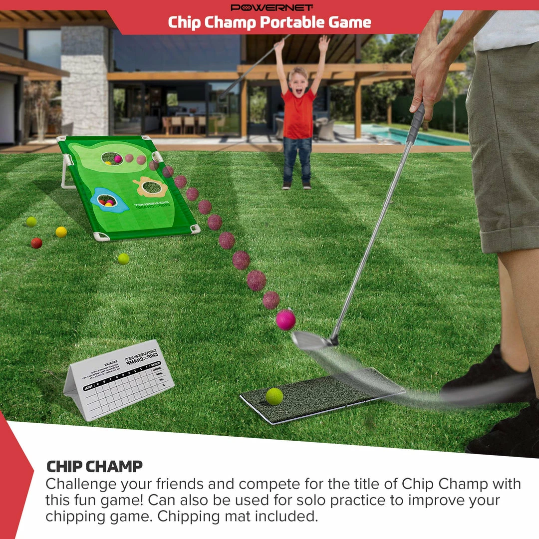 PowerNet Chip Champ Golf Portable Cornhole Game | Fun For Any Age Or Skill Set 2 PowerNet Chip Champ Golf Portable Cornhole Game | Fun For Any Age Or Skill Set