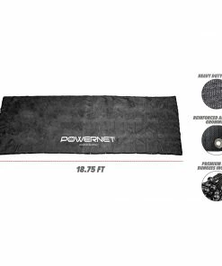 PowerNet Fence Shade Net Cover | Portable Baseball Softball Dugout Sun Screen | 18.75 FT X 7 FT