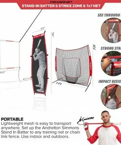 PowerNet Andrelton Simmons Stand-in Batter Pitch Training