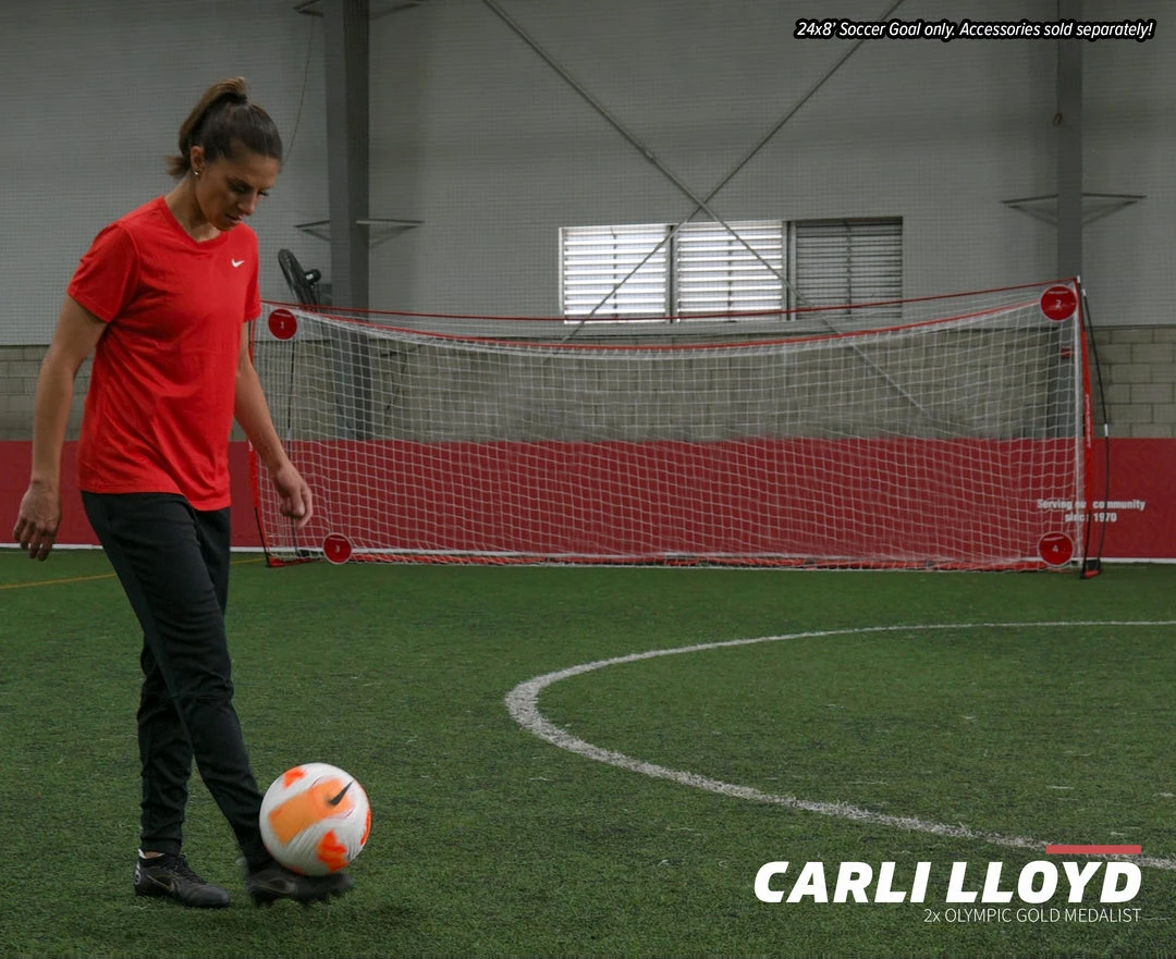 PowerNet Soccer Goal 24x8 Regulation Size With Wheeled Carrying Bag 5 PowerNet Soccer Goal 24x8 Regulation Size With Wheeled Carrying Bag